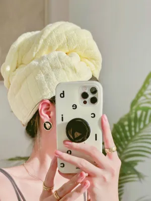 MUJI High-quality Thickening  Celebrities with the same double-layer thickened new dry hair cap womens super absorbent and quick-drying headband shower cap wiping hair towel