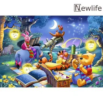 5D Diamond Painting Winnie the Pooh Butterfly and Flowers Kit - Bonanza  Marketplace