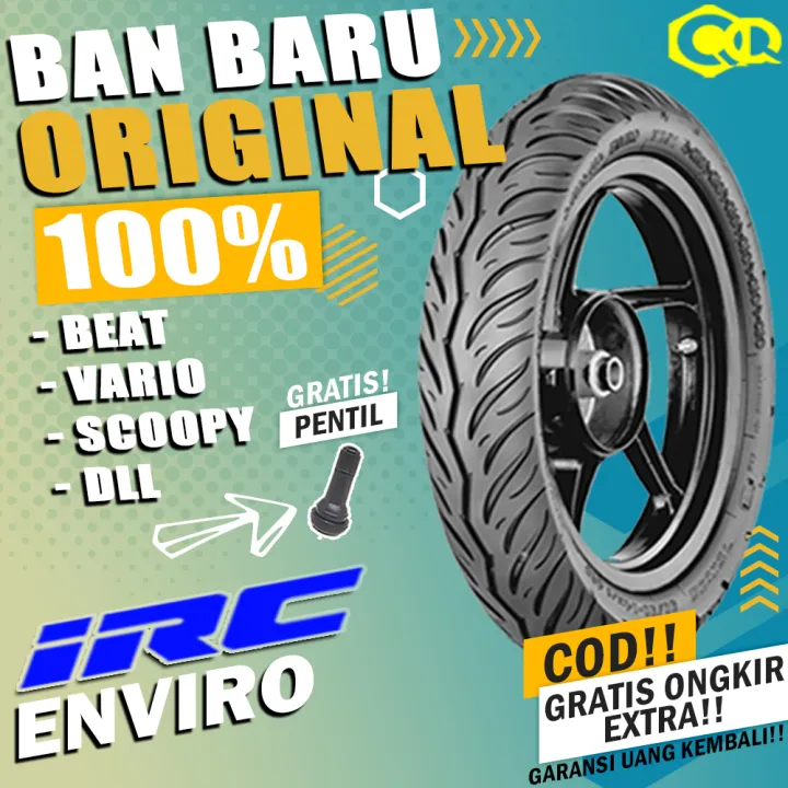 Ban Motor IRC ENVIRO RING 14 Tubeless Ban Tubles DEPAN BELAKANG Motor Matic Beat Vario Scoopy