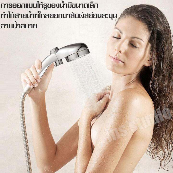 high-pressure-shower-head-ชุดฝักบัว-ฝักบัวอาบน้ำแรงดันสูง-พร้อมสายและที่แขวนฝักบัว-ฝักบัวอาบน้ำ-ฝักบัว-ฝักบัวสปา-ชุดฝักบัวอาบน้ำ-ฝักบัวประหยัดน้ำ-shower-head-set-ฝักบัวแรงดันสูงของแท้-ฝักบัวแรงดันสูงพ