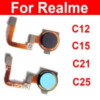 Fingerprint Sensor Flex Cable For OPPO Realme C25 C21 C15 C12 Power Button Sensor Unlock Touch Home Fingerprint Sensor Flex Part