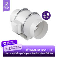 RICHYSALE พัดลมดูดอากาศ พัดลมระบายอากาศ 4/6/8นิ้ว Exhaust Fan ตัวดูดควัน มอเตอร์ทองแดง เสียงเงียบ