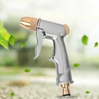 2020 new Garden Hose Watering Gun with Full Brass Nozzle High Pressure Spray Watering Gun Zinc Alloy Heavy Duty Metal Hand Gun