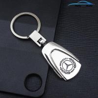 HN  พวงกุญแจรถยนต์สแตนเลสโลหะสำหรับMercedes Benz Car Logo 3D Key Chain