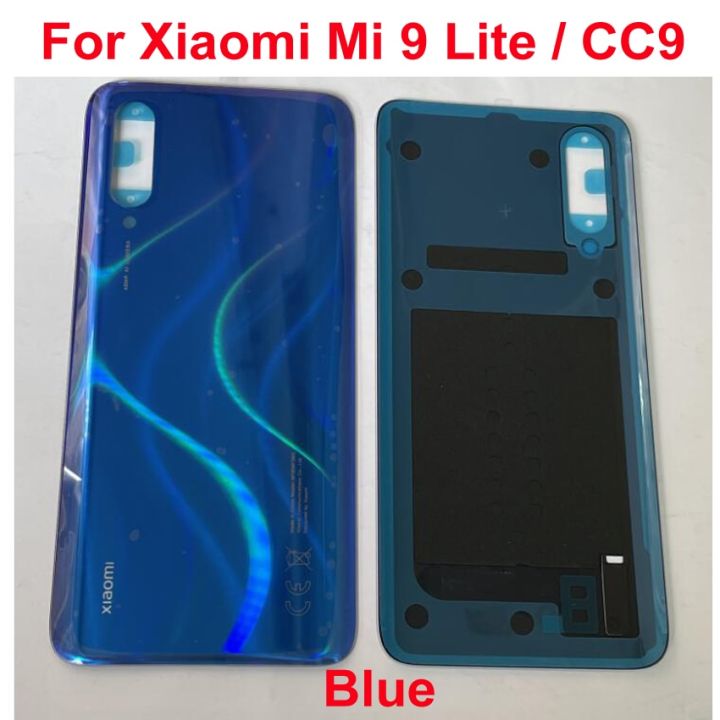 original-mi9-lite-glass-back-battery-cover-housing-door-rear-case-for-xiaomi-mi-cc9-cc-9-lid-phone-shell-with-adhesive-tape-replacement-parts