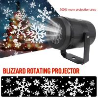 4W Snowflake Projector Light Indoor Outdoor Light Moving Snow Laser Projector Christmas Lamp Projection Light Christmas Decor