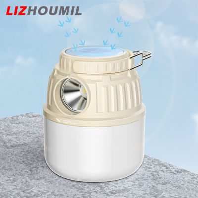 LIZHOUMIL สปอร์ตไลท์ชาร์จพลังงานแสงอาทิตย์ความสว่างสูงพกพา,โคมไฟตั้งแคมป์ Led กลางแจ้งมัลติฟังก์ชัน