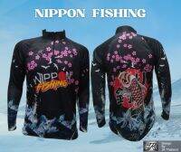 เสื้อตกปลา JK Thailand เสื้อกันยูวี ลาย NIPPON FISHING ป้องกันรังสี UV 80% แห้งเร็ว