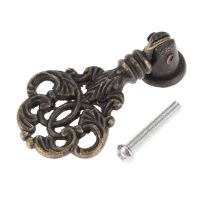 1Pc 56x32mm Furniture Knobs and Pulls for Cabinets Door Antique Bronze Cabinet Wardrobe Drawer Closet Pull Handle for Wooden Box