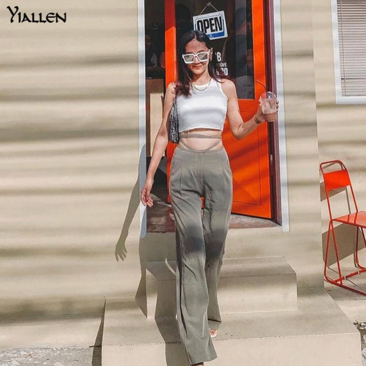 yiallen-cyber-y2k-high-waist-bandage-women-pants-baggy-elegance-harajuku-straight-trousers-2021summer-fashion-streetwear-outfits