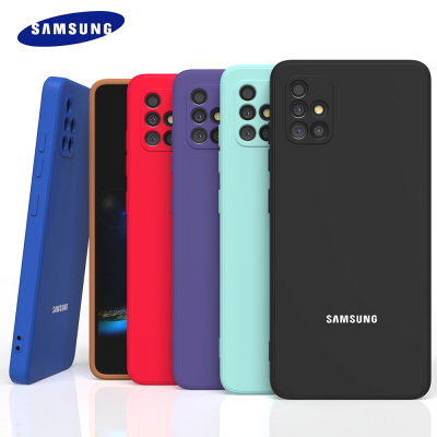 เคสสำหรับ Samsung Galaxy A51แบบนิ่ม A71หลังซิลิโคนของเหลวคลุมทั้งหมดบางเฉียบกันกระแทกเคสโทรศัพท์51 4G A 71