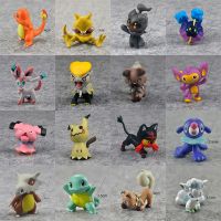 3-5 ซม.Pokemon pikachu Squirtle Eeveelution Litten Charmander Mimikyu Venusaur Psyduck อะนิเมะแอ็คชั่นและของเล่นตัวเลขของเล่นรุ่น