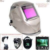 Professional Welding  View Size 100X73mm Top Optical 1111 4 Sensors 4(3)-13 Sun9max Sun9l Big Auto Darkening Welder Helmet