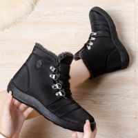 Women Boots Fashion Waterproof Snow Boots For Winter Shoes Women Casual Lightweight Ankle Botas Mujer Warm Winter Boots Black