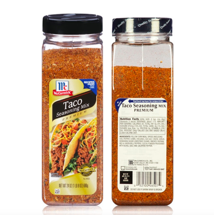 Mccormick Taco Seasoning Mix Premium 24 Oz Lazada Ph 5624