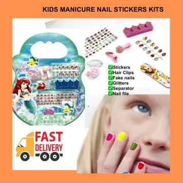 17Pcs/Set DIY Nail Printer Manicure Makeup Toys Kids Nail Art Kit