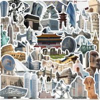 10/30/65pcs World Famous Buildings Stickers Aesthetic City Landmark Decals Decoration on Phone Suitcase Laptop Luggage Kid Toy