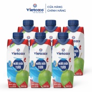 Combo 6 hộp nước dừa tươi dưa hấu Vietcoco 330ml