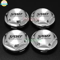 4PCS 68mm with Metal Aluminum SPORT Edition Logo Car Wheel Center Hub Cap Rim Decoration Hubcap Dust Cover