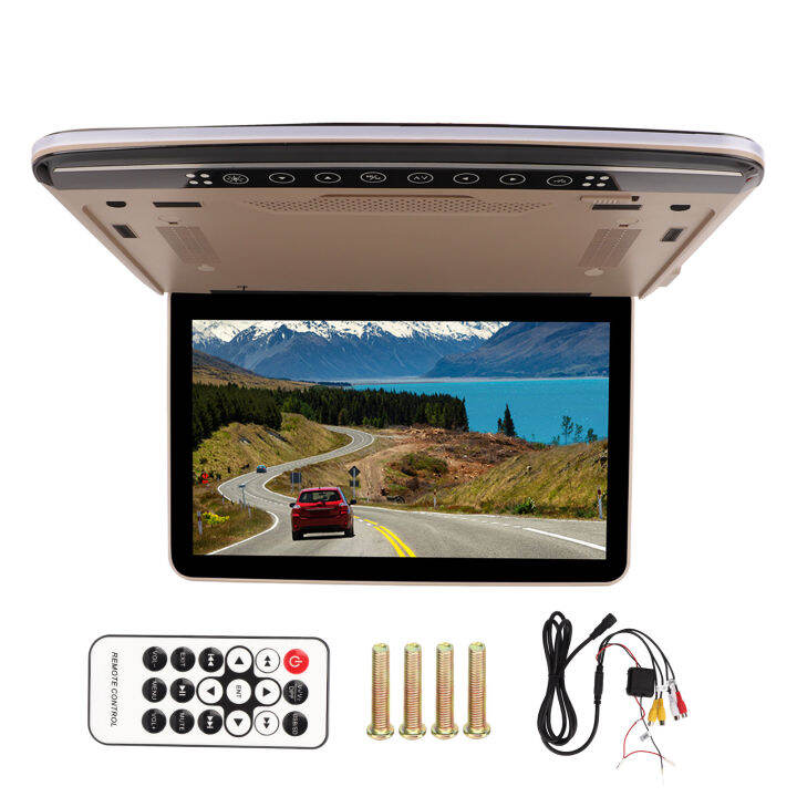 Car Roof Monitor, 13.3in Dual Color Light Car Overhead Monitor Screen