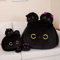 ▼◘ Kawaii Giant Black Cat Shaped Soft Plush Pillows Doll Lovely Cartoon Animal Pendant Stuffed Toys Girls Birthday Gifts Peluches