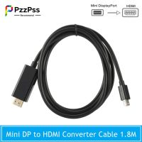 PzzPss 1080P Mini Displayport to HDMI Cable 1.8M HD Thunderbolt 2 Mini Display Port Adapter Cord For MacBook Air Mini DP to HDMI