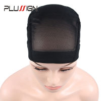 3PcsLot Spandex Dome Cap Wig Caps For Black Women Wig Weaving Cap Smooth Silk Swimming Cap Breathable Soft With Elastic Band