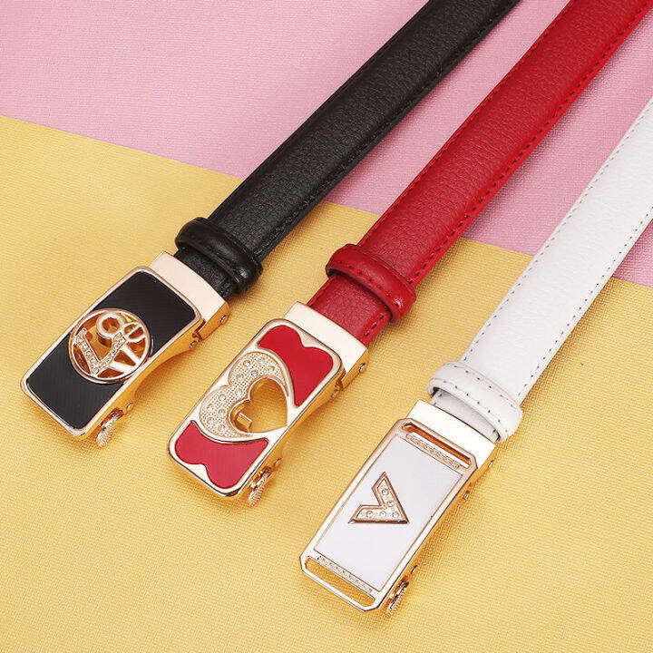 เข็มขัด-bm-สำหรับผู้หญิงเข็มขัดลายธงสิงโตแบบโบราณเข็มขัดกางเกงแฟชั่นแบบเรียบง่ายเข็มขัดผู้หญิงแนวโน้มแฟชั่นเข็มขัดสานหัวเข็มขัดอัตโนมัติใหม่เข็มขัดผู้หญิงสีขาว