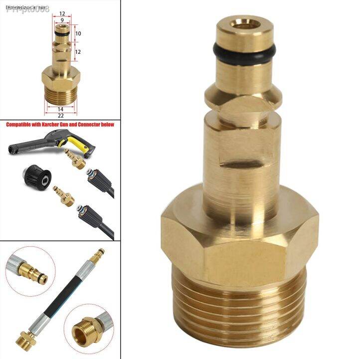 2320 PSI High Pressure Washer Hose Connector M22 Adapter Quick Connect ...