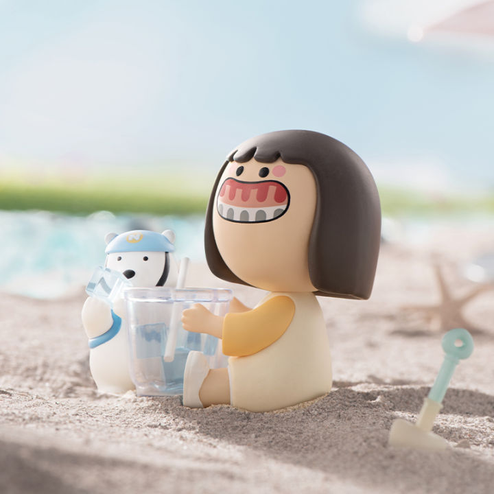 pop-mart-gummy-the-happy-land-series-ตุ๊กตาขยับแขนขาได้กล่องทึบของเล่น