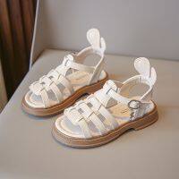 Girls fashion casual sandals 2022 summer new Korean version girls soft bottom tide version cross Roman student sandals