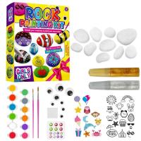 Rock Painting Kit for Kid DIY Painting Art and Craft Kit Educational Childrens Rock Art Kit with Various Tools for Boys and Girls Aged 6-12 diplomatic