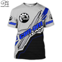 2022 New (สต็อกเพียงพอ) Fashion Brp Can-am 3DPrinted Off-road Personality Unisex T-Shirt Shorts Sleeveคุณภาพสูง size:S-5XL