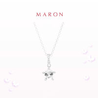 MARON - Mythical Stars Pendant with White Topaz (7.2mm) สร้อยคอพลอยดาว พลอยโทแพซสีขาว เงินแท้925