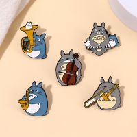 【YF】 Cartoon Enamel Brooch Saxophone Trumpet Lapel Badges Fun Jewelry for Kid