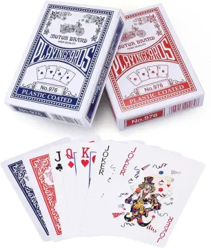 Lotfancy Jumbo Index Playing Cards, 2 Decks of Cards Blue and Red, Large Print