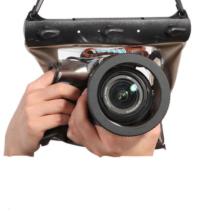 โครงครอบกล้องดำน้ำลึก20เมตร-gq-518m-กระเป๋าแห้งและกันน้ำกล้องกระเป๋าสำหรับ-dslr-canon-nikon-slr