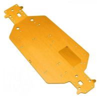 For HSP 1/10 Aluminum Alloy Base Plate RC Car Bottom Plate 04001 Chassis 94111 Cart 94170 94107,Modified and Upgraded Accessories Gold