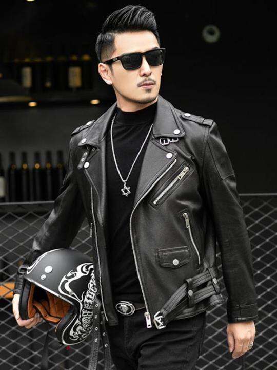 4xl leather biker jacket