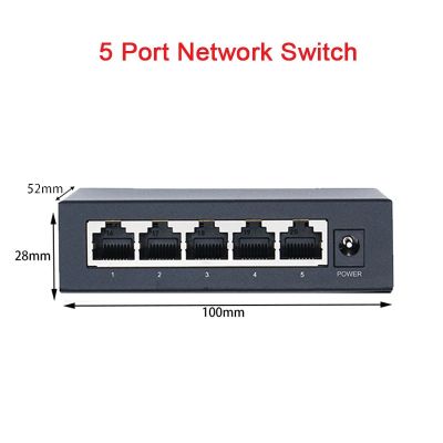 KuWFi สวิตช์กิกะบิต5พอร์ต100Mbps 1000Mbps อีเธอร์เน็ตสวิตช์ RJ45 LAN อีเธอร์เน็ต10G แบนด์วิธอุปกรณ์ปลั๊กแอนด์เพลย์สวิตช์ JHJ3825