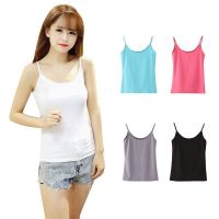 COD DSFERTRETRE Pure Cotton Womens Camisoles Female Thin Slim Halter Tanks Tops