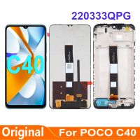 ZZOOI 6.71" Original For Xiaomi POCO C40 220333QPG LCD Display Touch Screen Replacement Digitizer Assembly Repair Parts