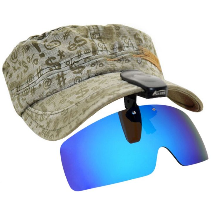แว่นตาตกปลาโพลาไรซ์-หมวกซับ-คลิปกีฬา-หมวกแว่นกันแดดแบบหนีบ-จักรยานตกปลา-แว่นตากอล์ฟเดินป่า-uv400