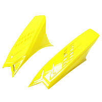 2pcs Easy Install Modification Accessories Dirt Protective Universal Strong Adhesive Decor Cool Plastic Racing Ear Helmet Horn