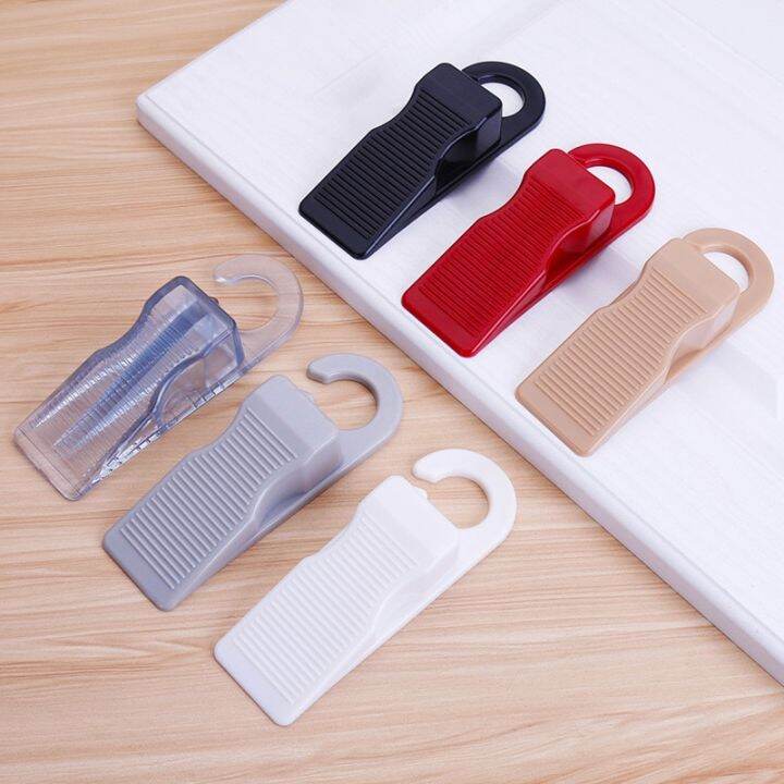 silicone-door-stopp-windproof-rubber-stopper-practical-door-stop-safety-card-punch-free-soft-plastic-mobile-decorative-door-stops