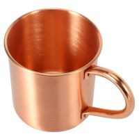 Pure Copper Moscow Mule Mug Solid Smooth Without Inside Liner For Cocktail Coffee Beer Milk Water Cup Home Bar Drinkware Cool