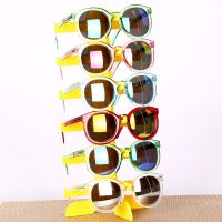 F19D 6 Pairs Sun Glasses Display Stand Rack Storage Holder Frame Display Stand Eyeglass Collections for Home or Store Eyewear case