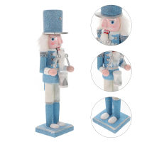 Dulrua Glitter Nutcracker Figurine Christmas Nutcracker รูปปั้น Nutcracker Ornament Ornament Xmas ปาร์ตี้การตกแต่ง