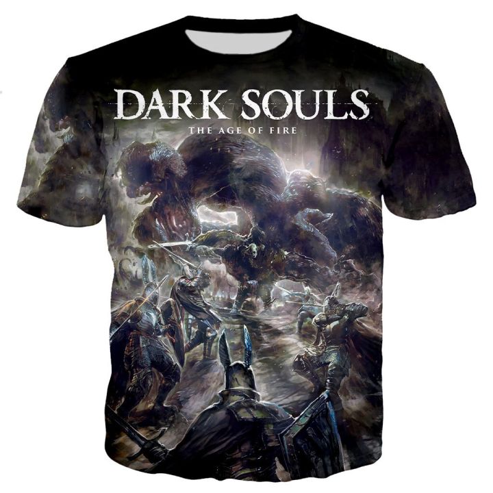 ใหม่-dark-souls-เสื้อยืดเกม-3d-พิมพ์-streetwear-ผู้ชายผู้หญิงสบายๆแฟชั่นแขนสั้น-t-เสื้อเด็ก-tees-tops-เสื้อผ้า