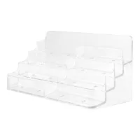 Business Card Holder, 8 Pocket Acrylic Business Card Holder for Desk Business Card Stand Desktop Business Card Holders